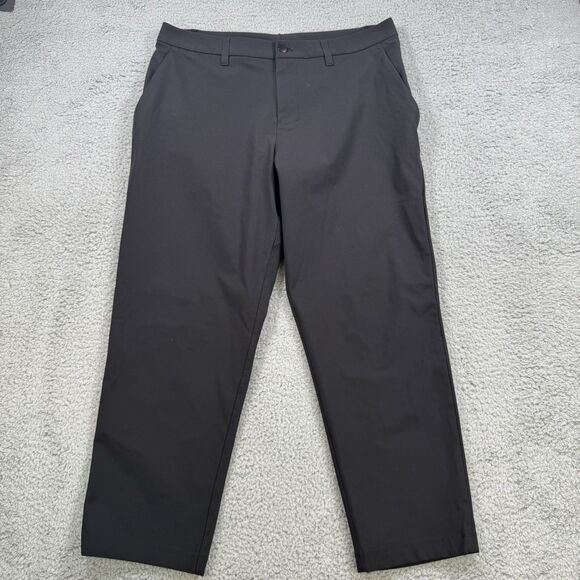 Lululemon Pants Men's 35x27 Black Classic Fit ABC Performance Golf Casual - Picture 1 of 11